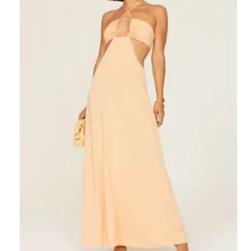 Rosetta Getty Ruched Cutout Maxi - Picture 5 of 7